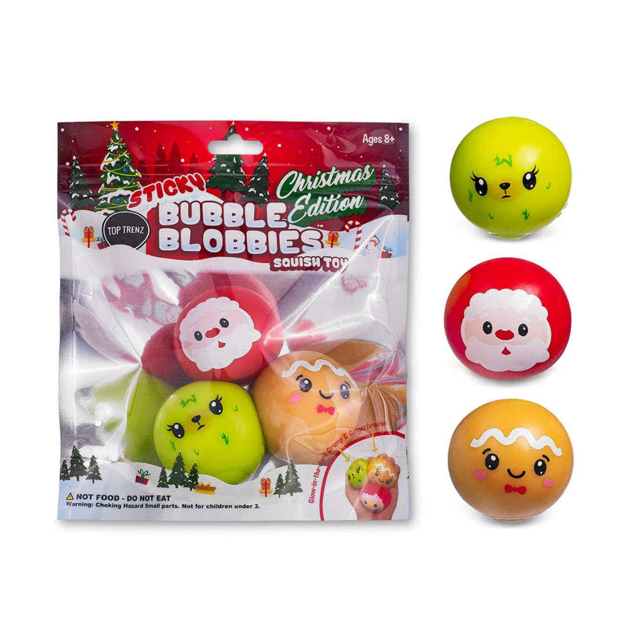 Top Trenz Sticky Bubble Blobbies - Christmas Edition