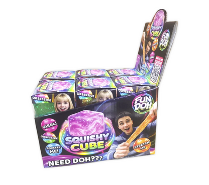 Fun Doh Squish & Squeeze Sparkle Cube