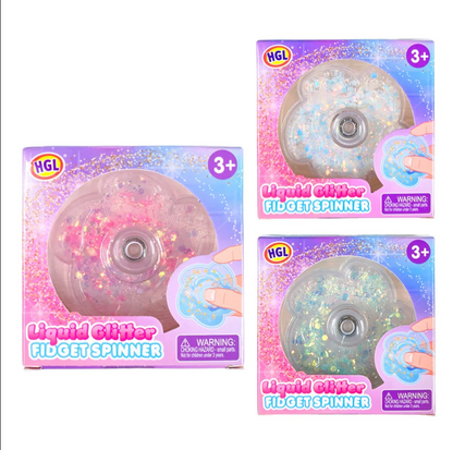 LIQUID GLITTER FIDGET SPINNER