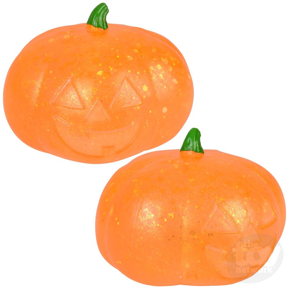 3.75" Jack O Lantern Squeezy Sugar Ball