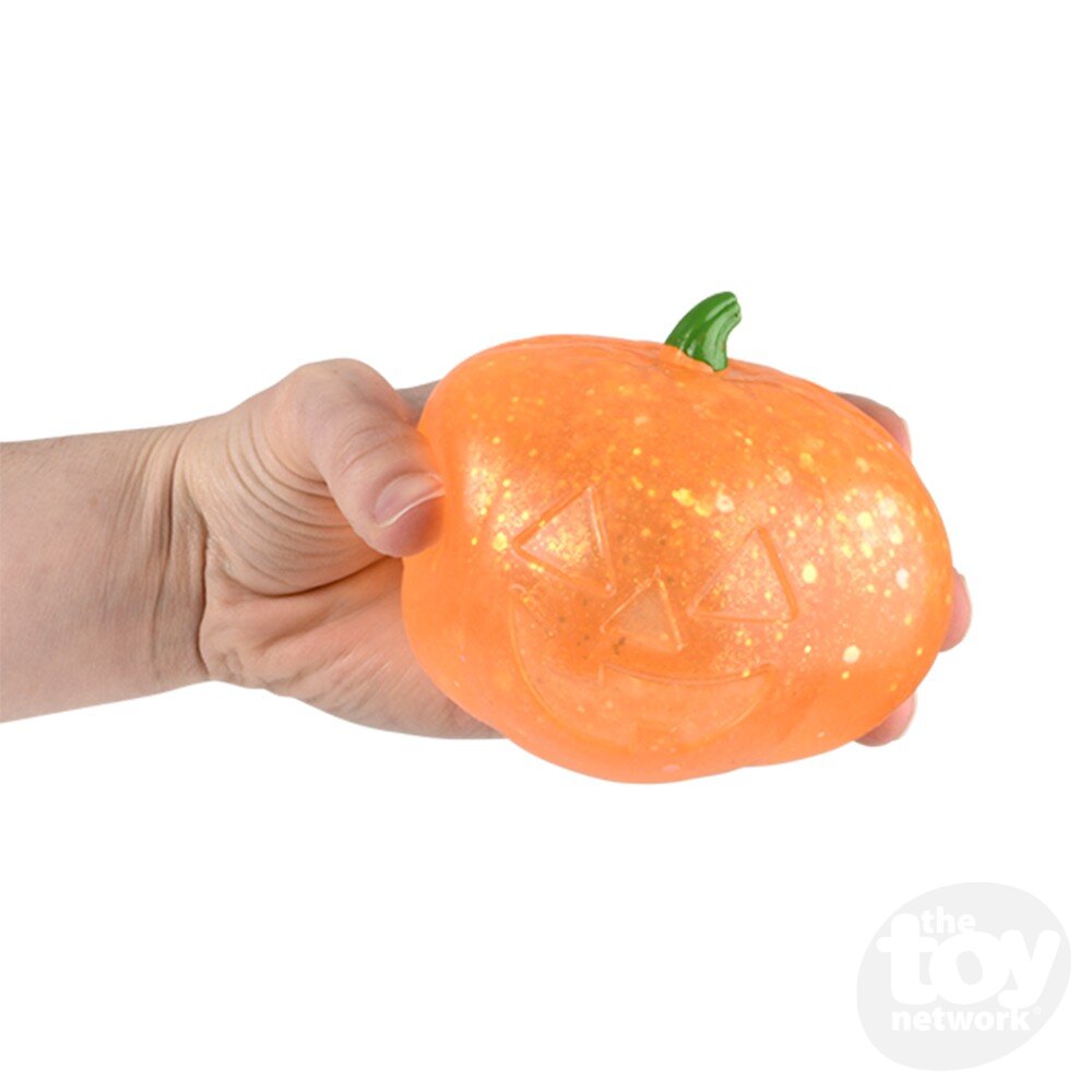 3.75" Jack O Lantern Squeezy Sugar Ball