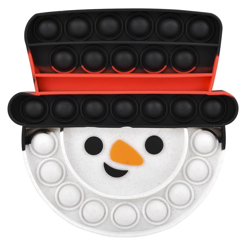 SNOWMAN TOP HAT BUBBLE POPPERS 6"