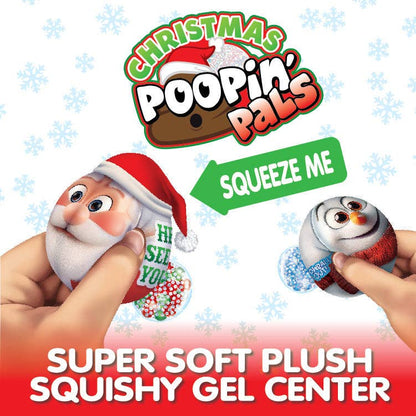 Christmas Plush Poopin Pal Toy Stocking Stuffer Assortment