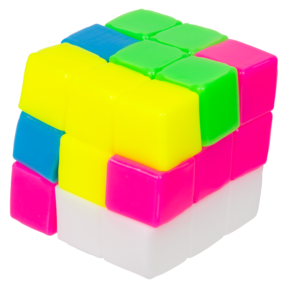 (T) 2.5" STICKY STRETCH PUZZLE CUBE 12CT