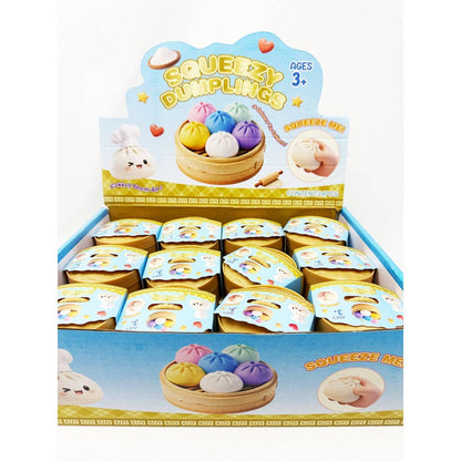 Mini Glitter Dumpling Squishy with Steamer