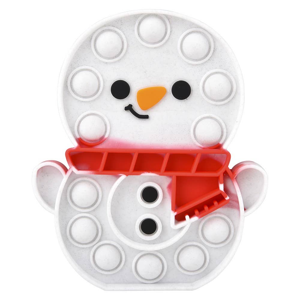 SNOWMAN BUBBLE POPPERS 6"