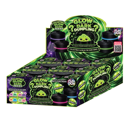 Fun Doh Glow In The Dark Mystery Dumpling Black Baskets