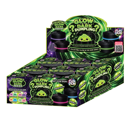 Fun Doh Glow In The Dark Mystery Dumpling Black Baskets