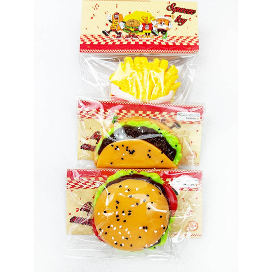 Hamburger and Fast Food Squishy Toy