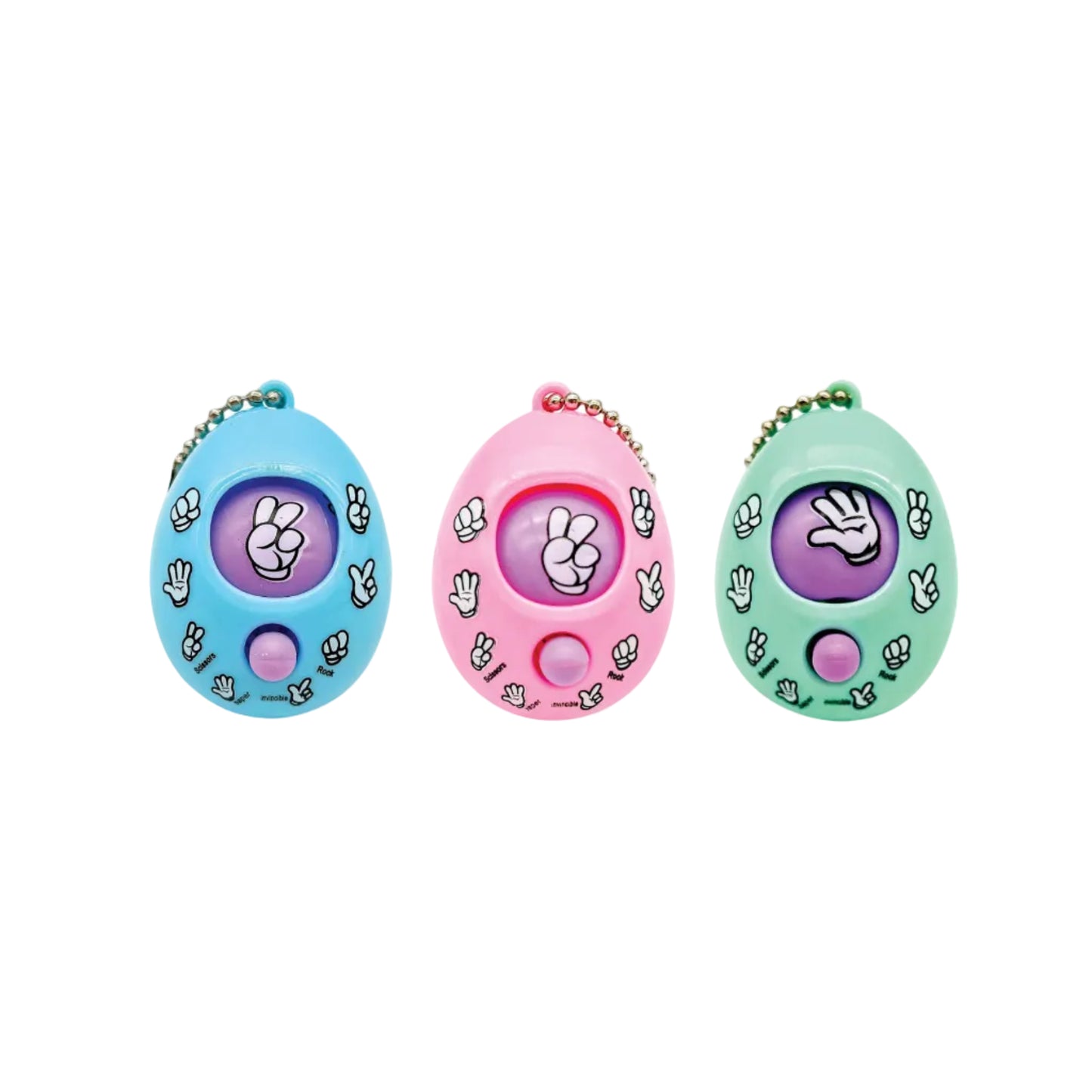 ROCK PAPER SCISSORS KEYCHAIN