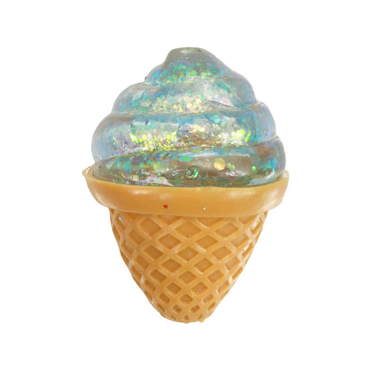 Ice Cream Cone Glittery Sugar Squishy