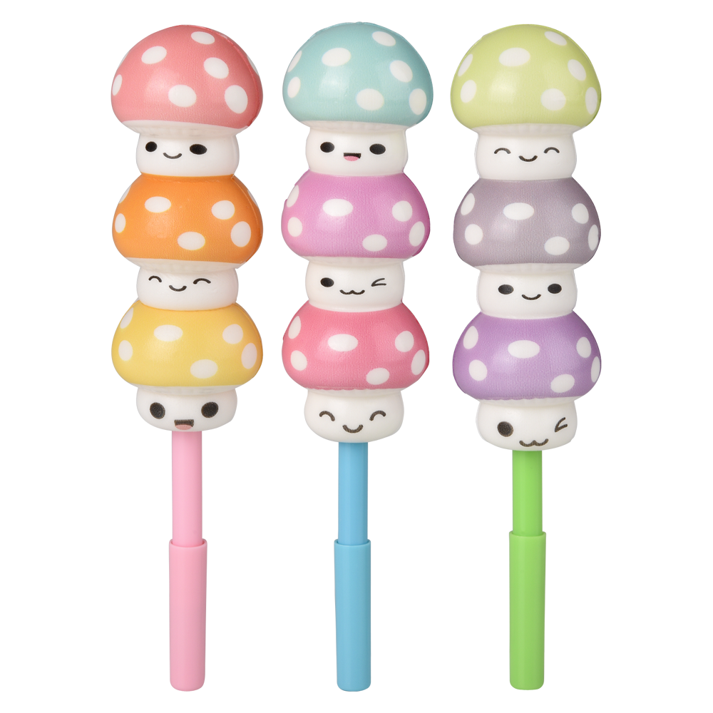 (T) 7" SQUISH MUSHROOM PENS