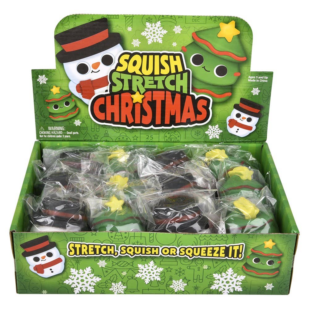 3.5" CHRISTMAS SQUISH STRETCH 12CT    12/33