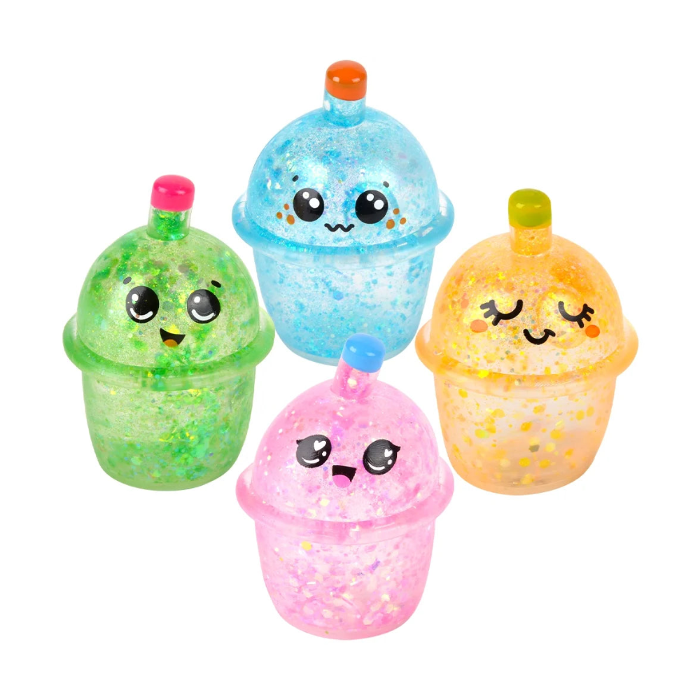 Boba Glittery Sugar Squishy