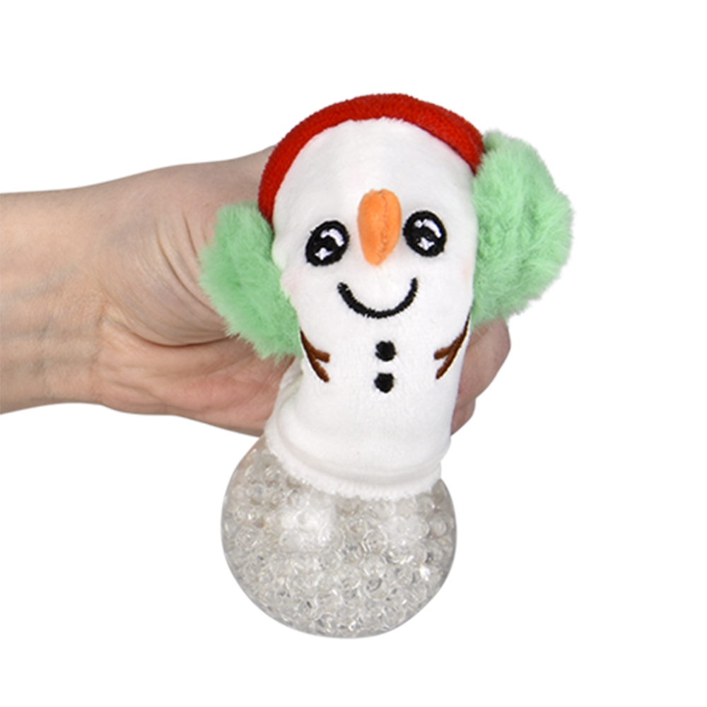 (T) 3" CHRISTMAS SQUEEZY BEAD PLUSH 12CT