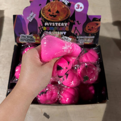 Hot Pink Squishy Halloween Pumpkin