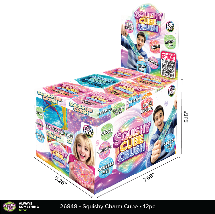 Fun Doh Squishy Charm Cube