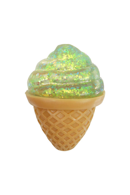 Ice Cream Cone Glittery Sugar Squishy