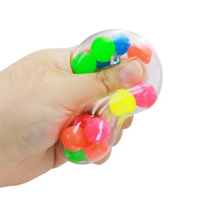 Clear Smooth Colorful Orb Ball Stress Toy