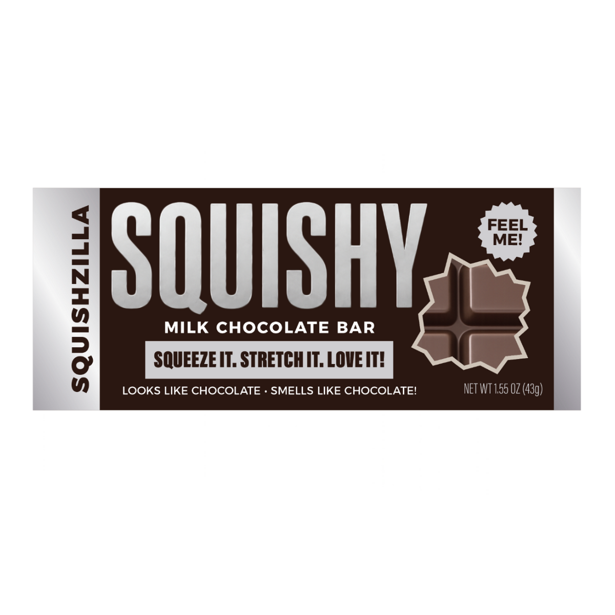 Fun Doh Slow Rise Scented Squishy Chocolate Bar