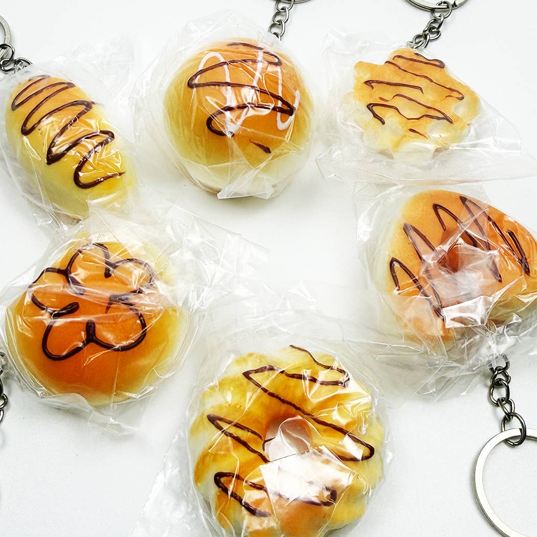 Addicting Slow Rising Bread Squishy Keychains