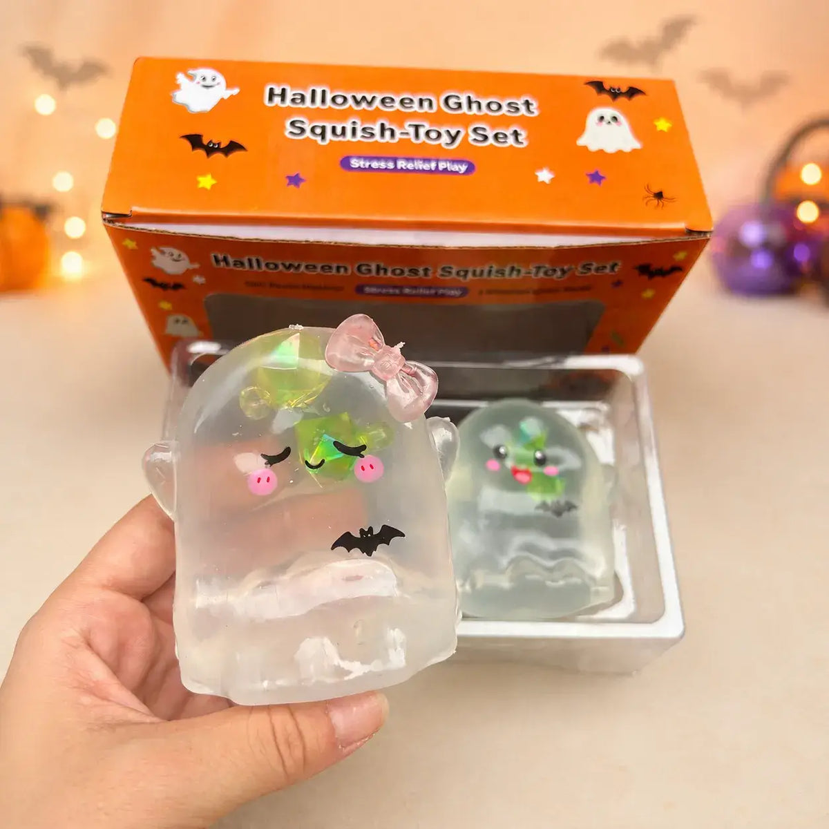 Halloween Cute Ghost Coconut Oil Squishy