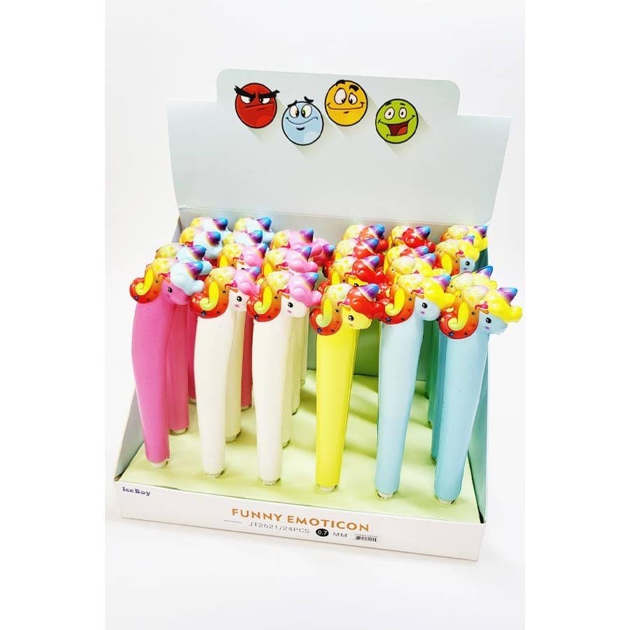 24 pcs Scented Unicorn Squishy Pen
