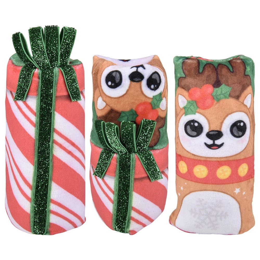 CHRISTMAS FLIP PLUSH WIGGLER 5.5"