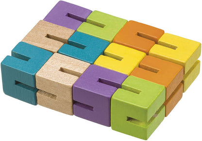 Neato! Wooden Fidget Puzzle, Colorful, Retro, Classic