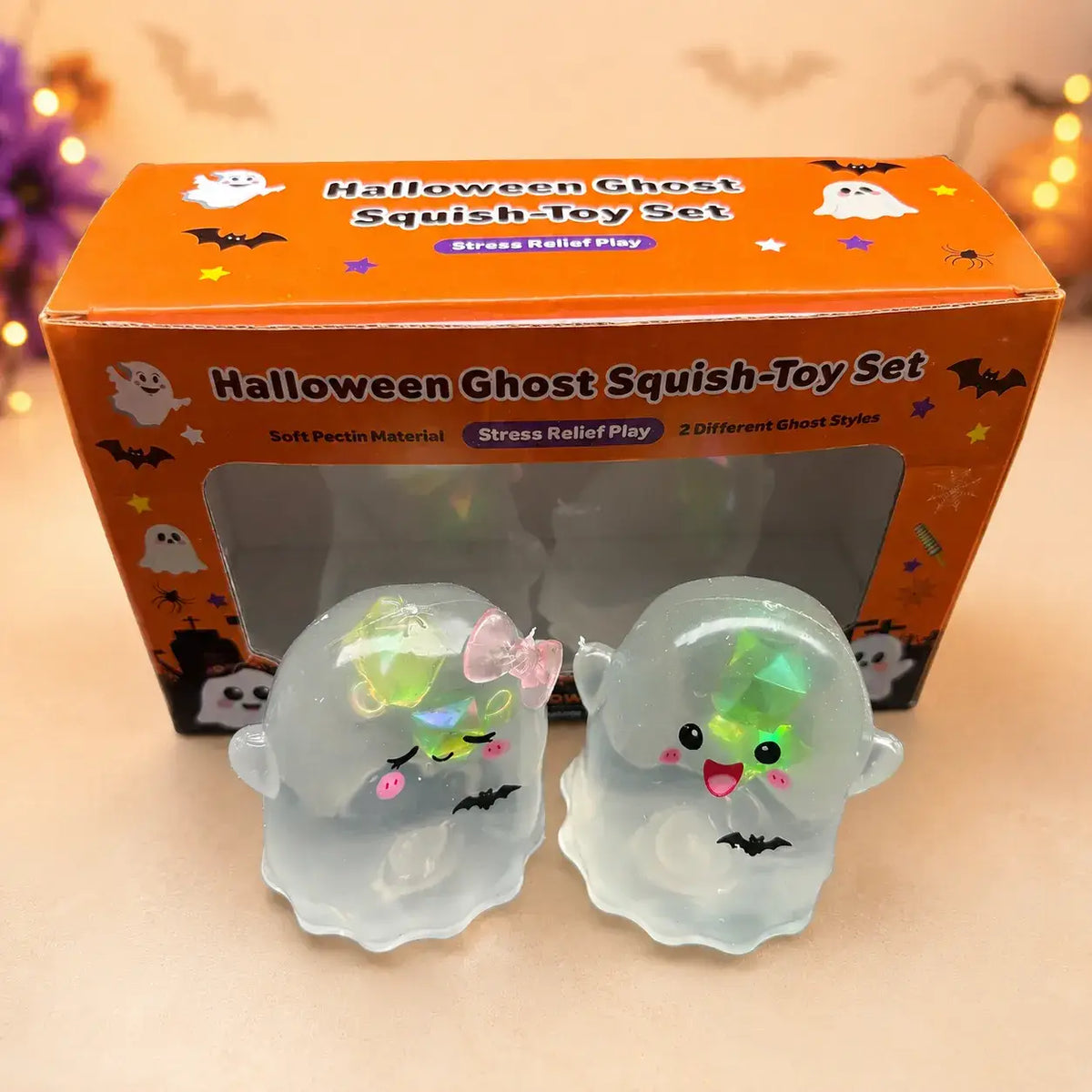 Halloween Cute Ghost Coconut Oil Squishy