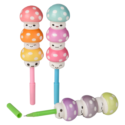 7" SQUISHY MUSHROOM PENS