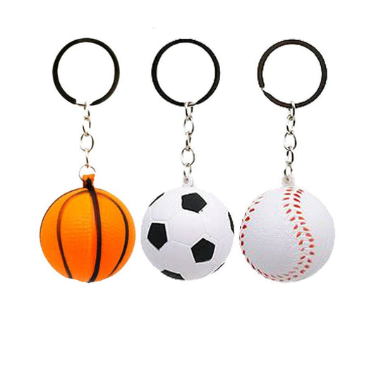Sports Ball Squishy PU Keychain