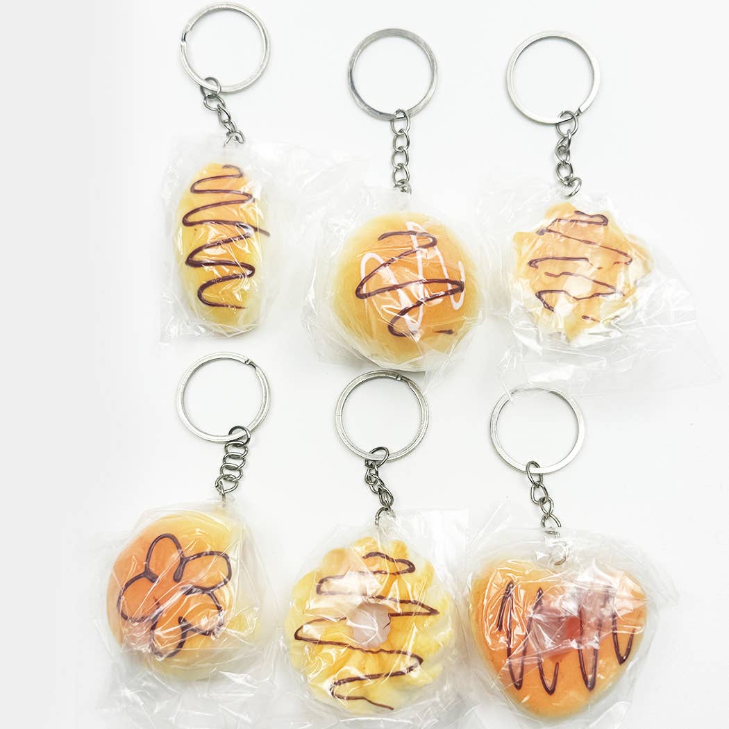 Addicting Slow Rising Bread Squishy Keychains