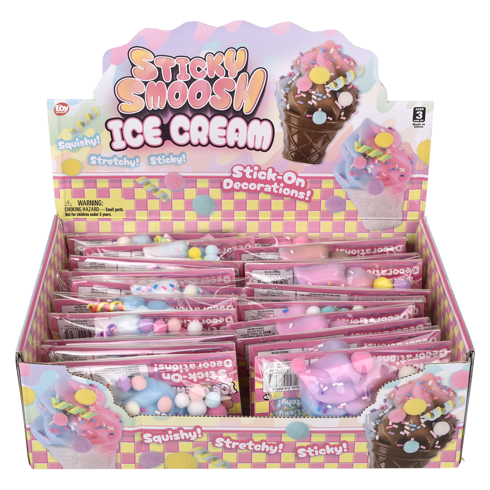 (T) 3.75" PICK N PULL FIDGET ICE CREAM CONE 20CT