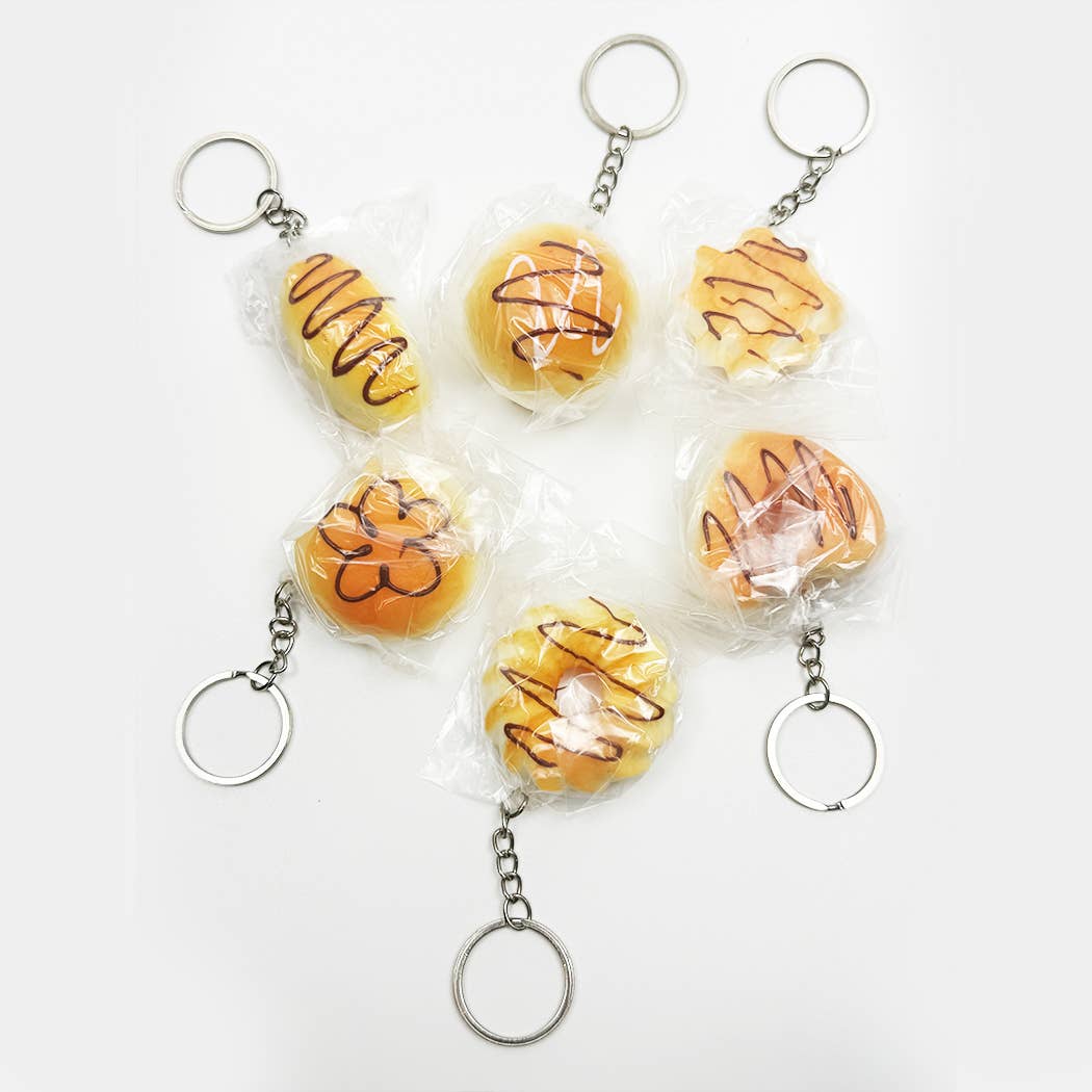 Addicting Slow Rising Bread Squishy Keychains