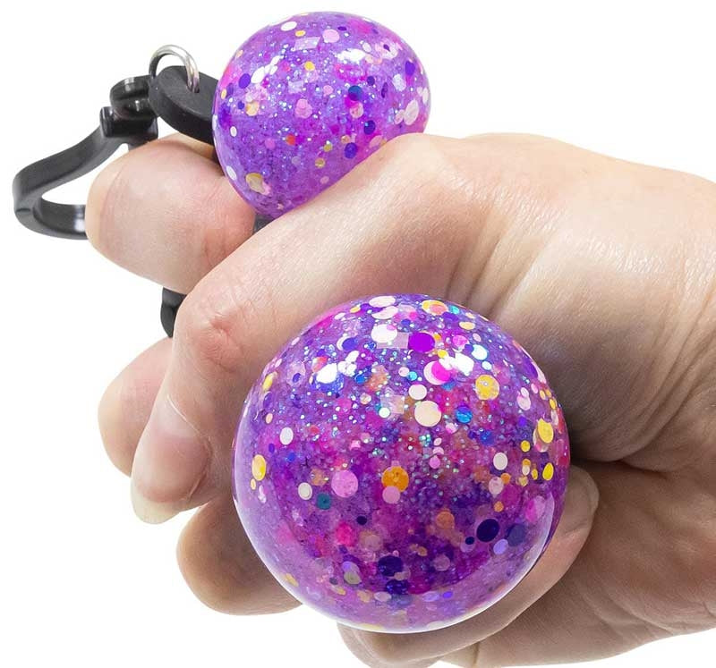 SCRUNCHEMS FUSION SQUISH BALL KEYCHAIN